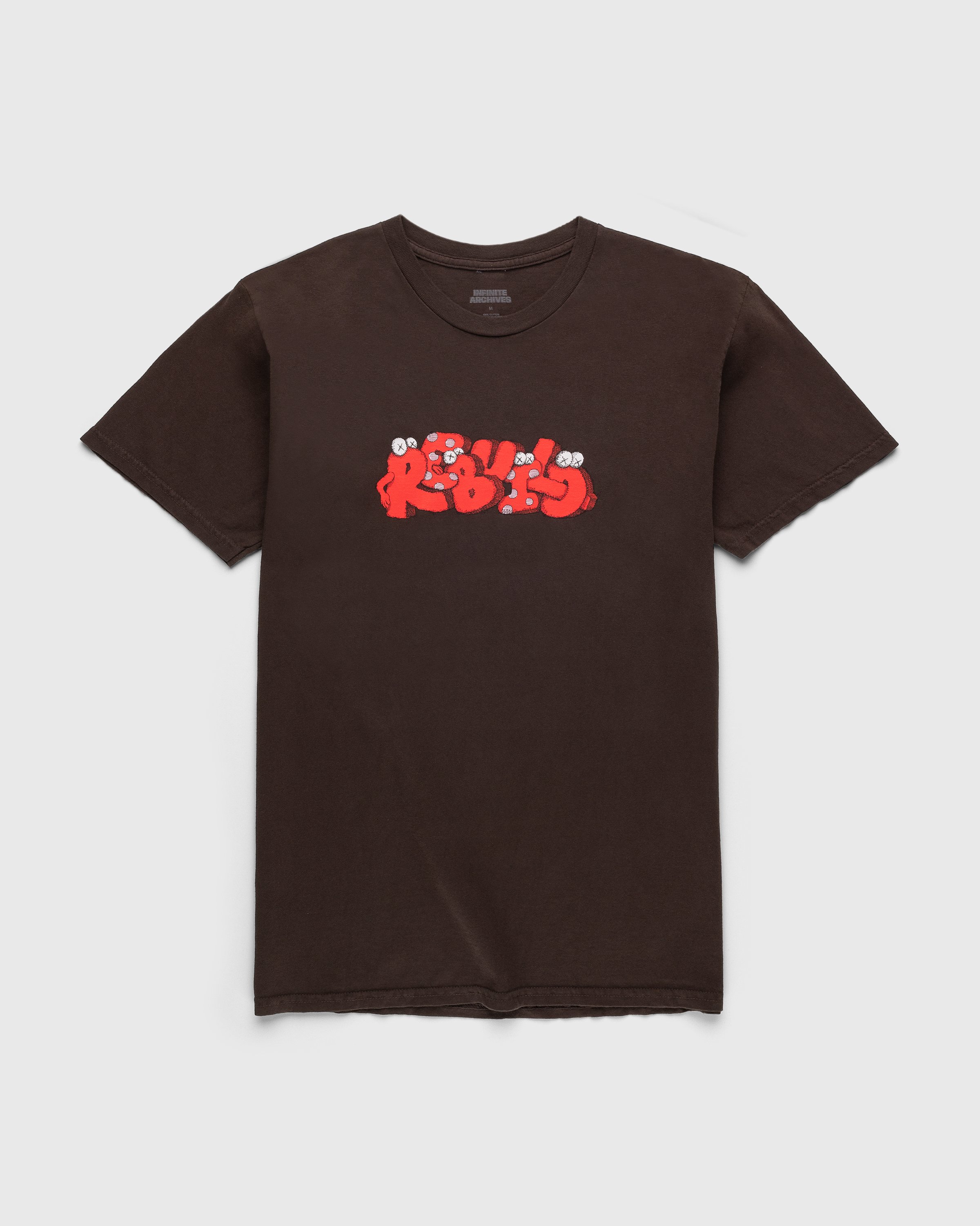 Infinite Archives x KAWS x Rebuild Foundation - Rebuild T-Shirt Brown - Clothing - Brown - Image 1