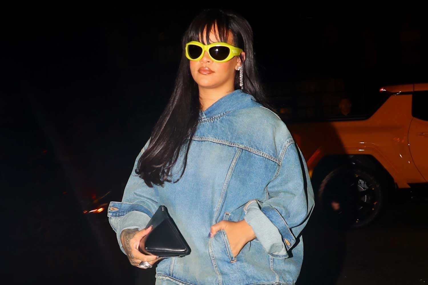 Rihanna Cotton Denim Jeans