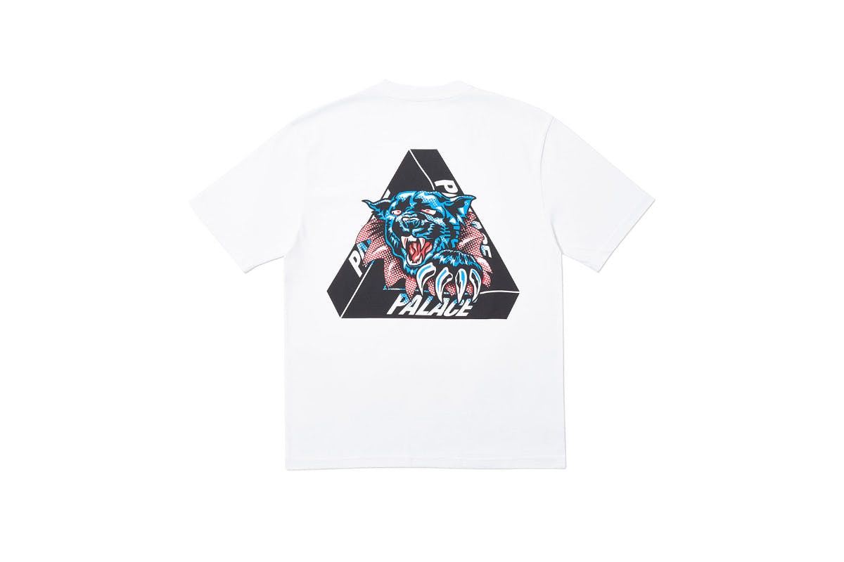 Palace 2019 Autumn T Shirt Ripped white back