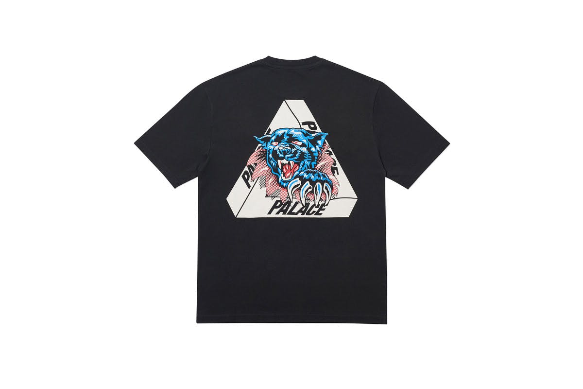 Palace 2019 Autumn T Shirt Ripped black back