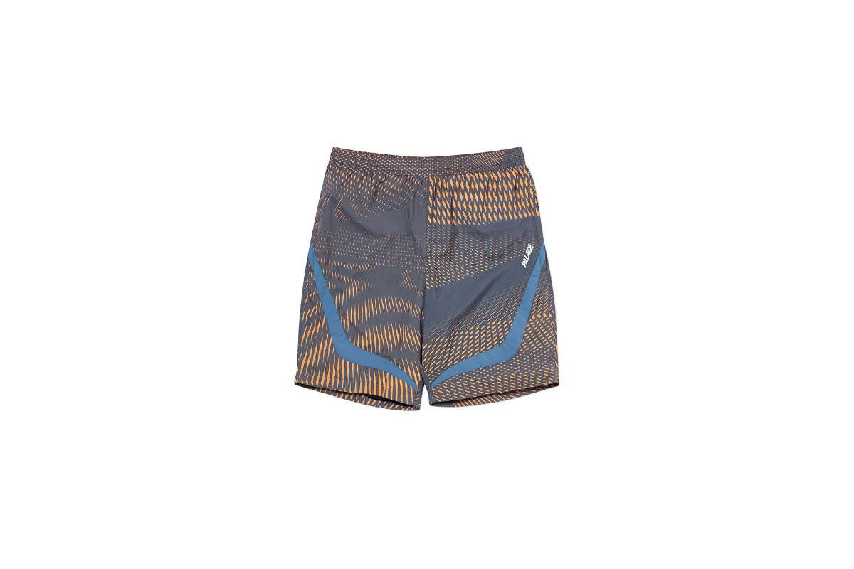 Palace 2019 Autumn Shorts Dazzler Shell vapour blaze front