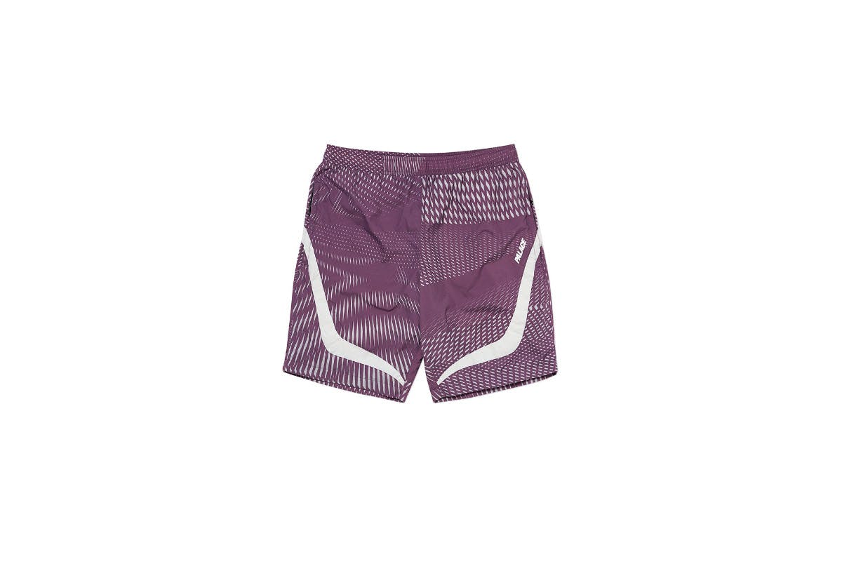 Palace 2019 Autumn Shorts Dazzler Shell plum grey front