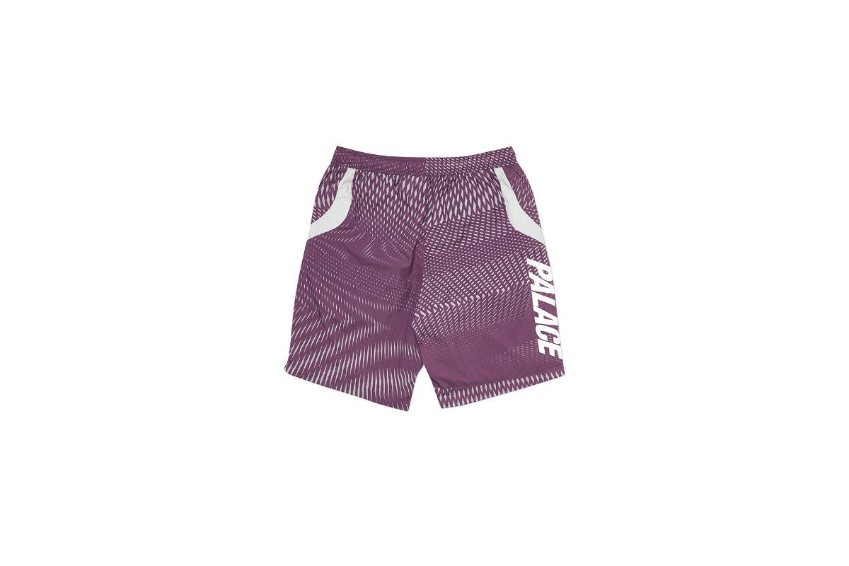 Palace 2019 Autumn Shorts Dazzler Shell plum grey back