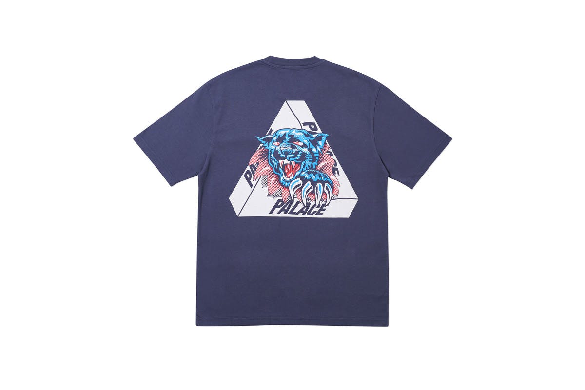 Palace 2019 Autumn T Shirt Ripped navy back