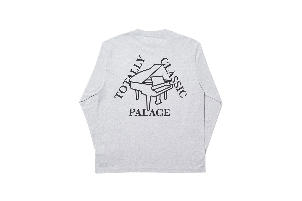 Palace 2019 Autumn Longsleeve Classis grey marl back