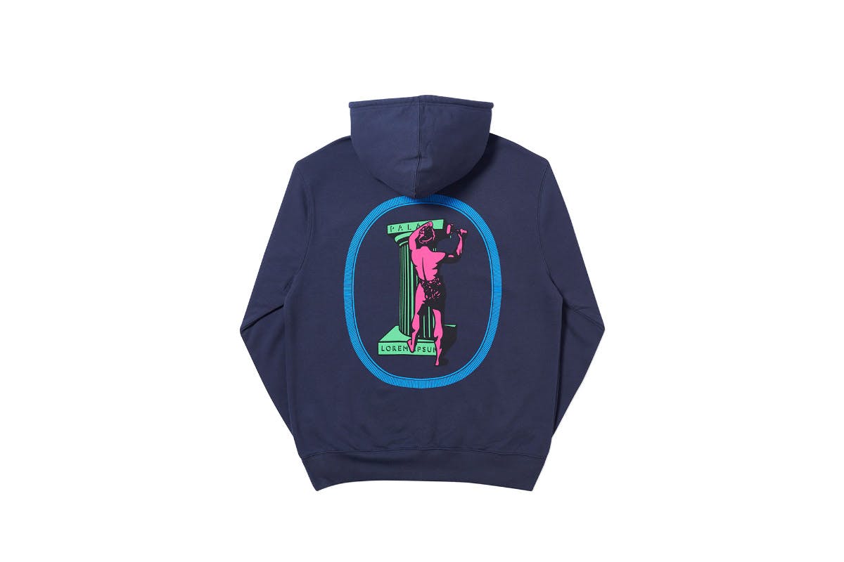 Palace 2019 Autumn Hood Chizzle Up navy back