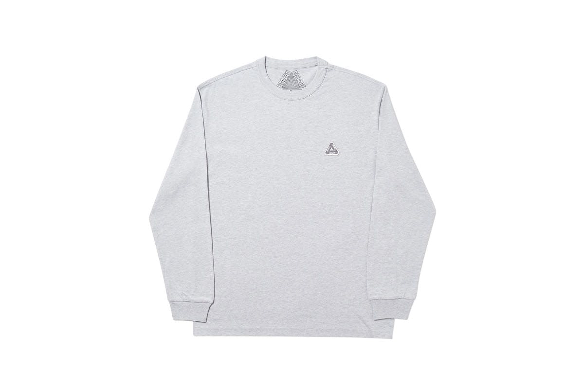 Palace 2019 Autumn Longsleeve T Shirt grey marl