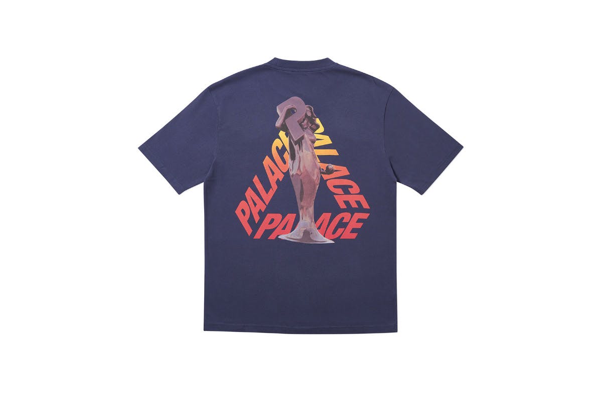 Palace 2019 Autumn T Shirt Rolls P3 navy back