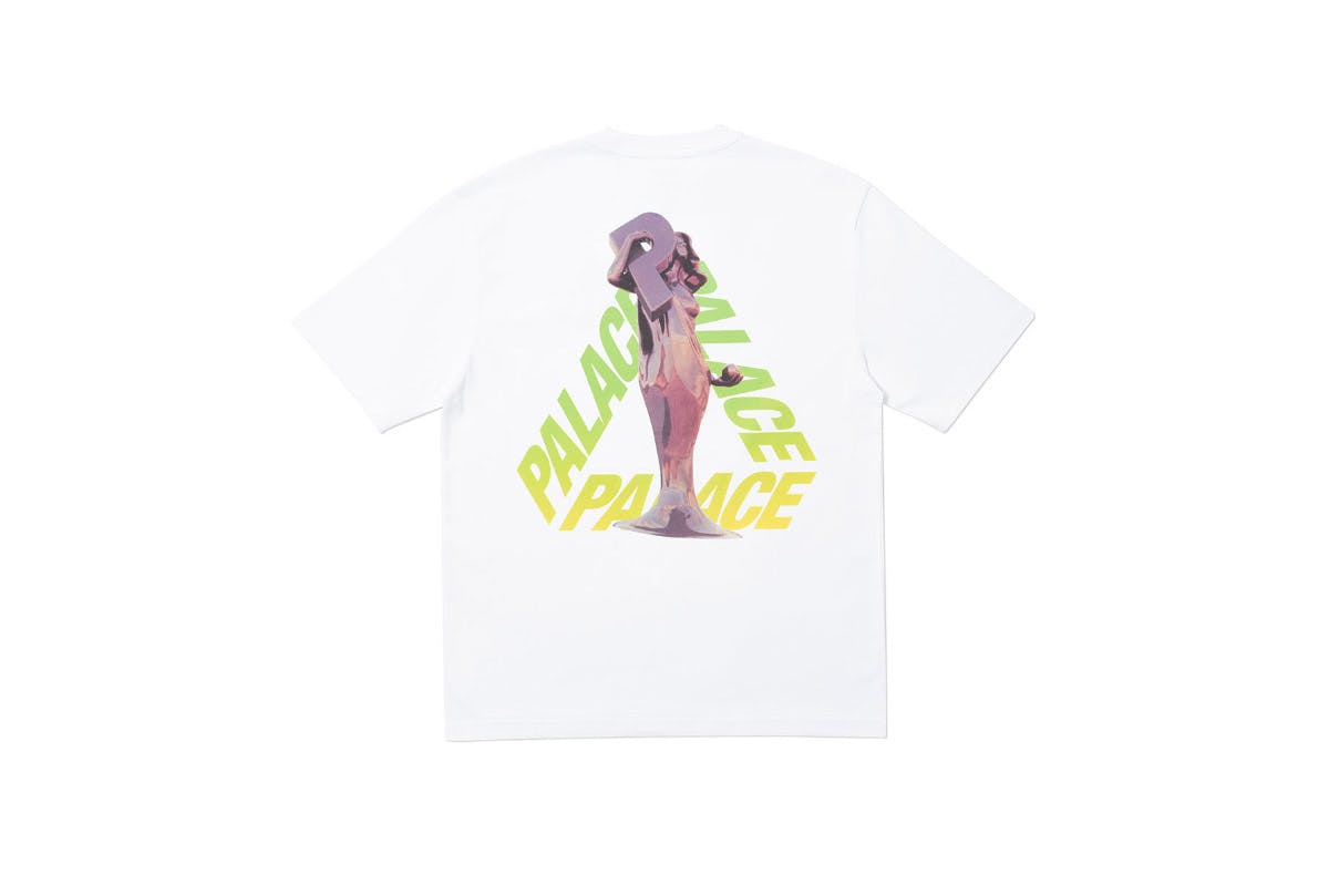 Palace 2019 Autumn T Shirt Rolls P3 white back