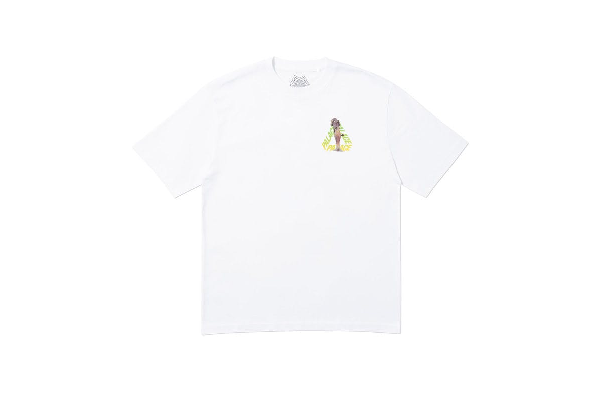 Palace 2019 Autumn T Shirt Rolls P3 white front