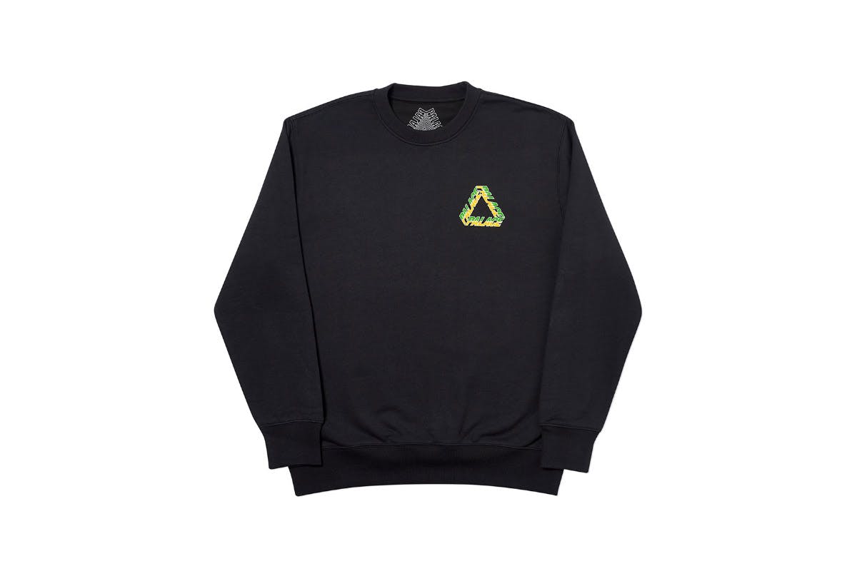 Palace 2019 Autumn Crew P Split Black Front 2926 1