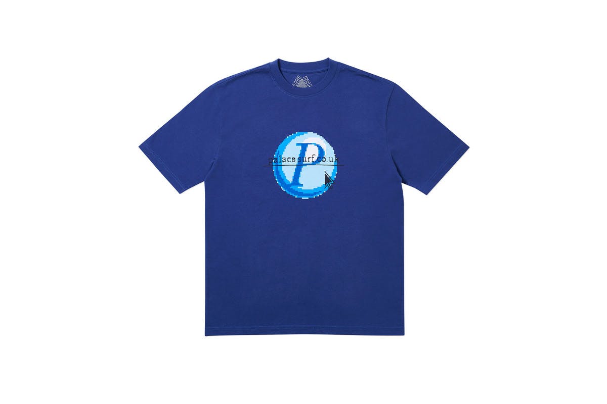 Palace 2019 Autumn T Shirt Log On blue