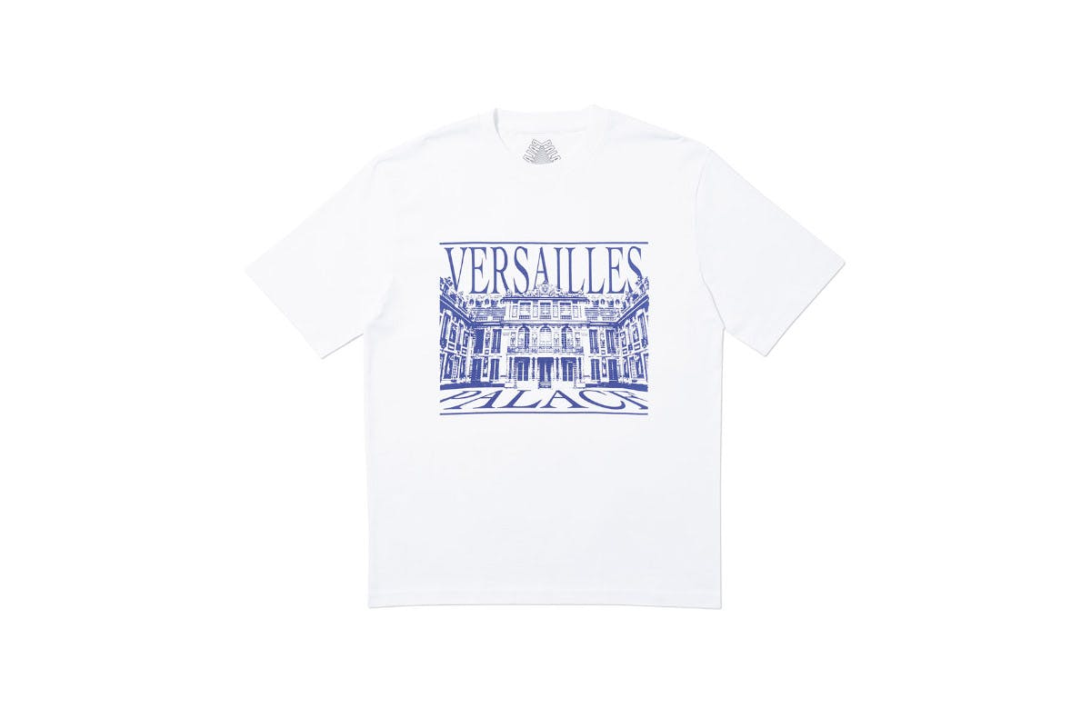 Palace 2019 Autumn T Shirt Versailles white 14762 straigntened