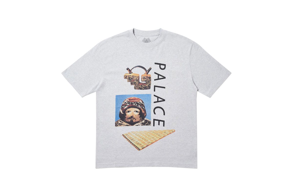 Palace 2019 Autumn T Shirt Tactic grey marl