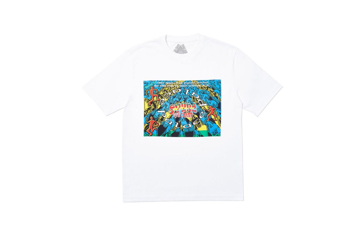 Palace 2019 Autumn T Shirt Sound Mate white