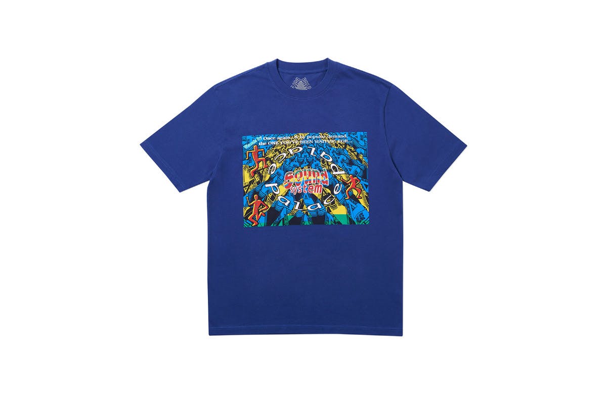 Palace 2019 Autumn T Shirt Sound Mate blue