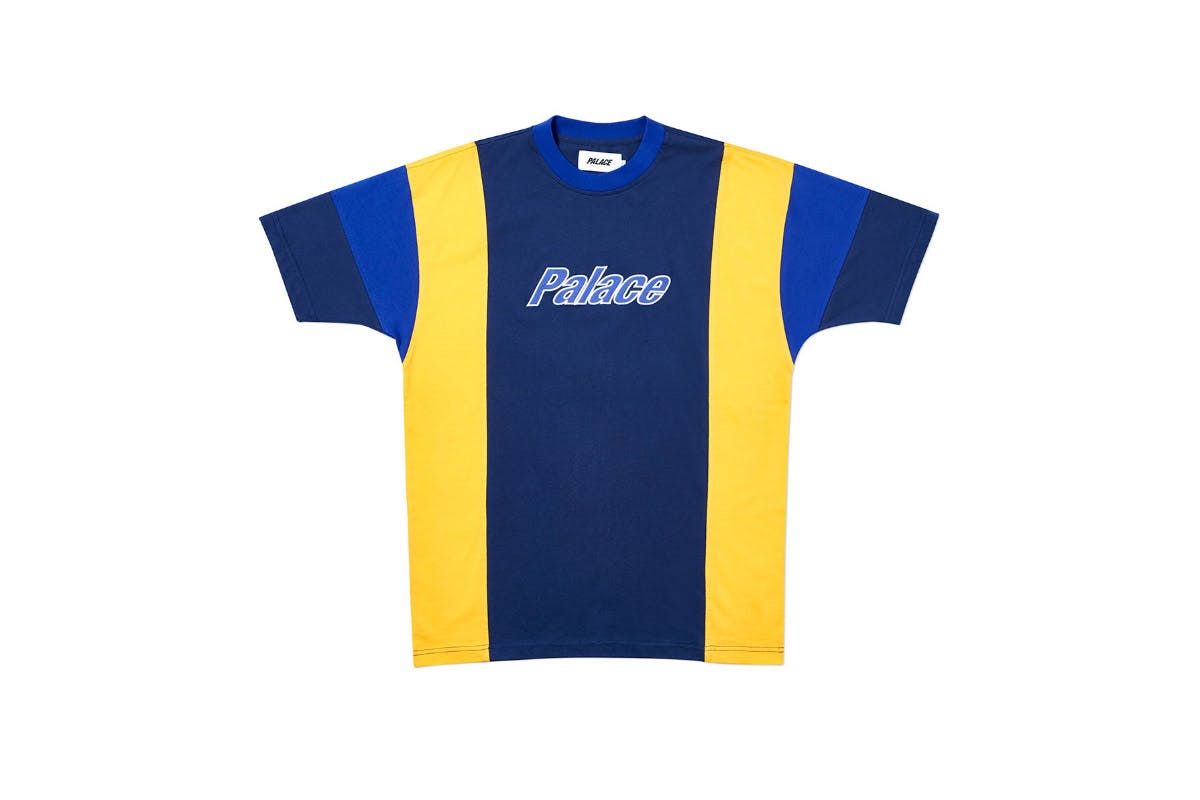 Palace 2019 Autumn T Shirt duo panel blue