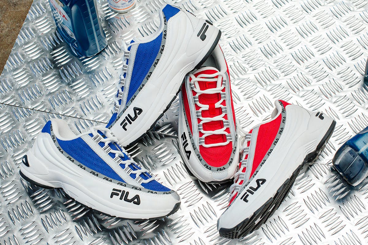 filas dstr97 red blue release date price FILA DSTR97