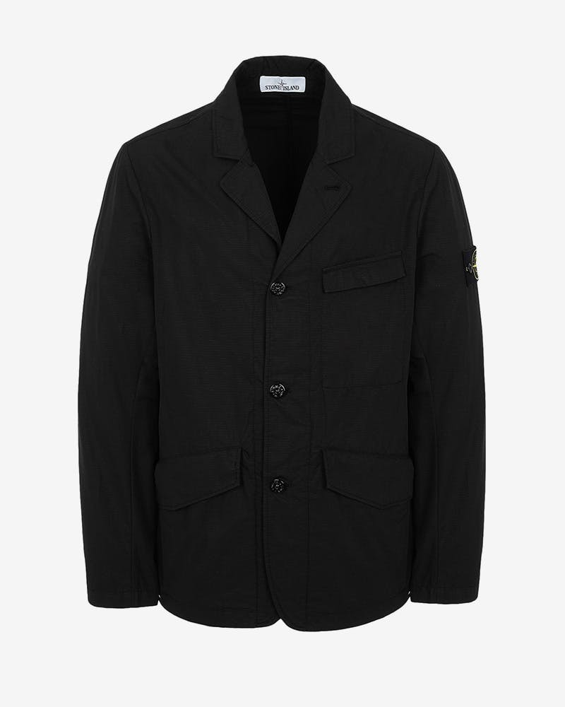 5stone island structured cotton blazer