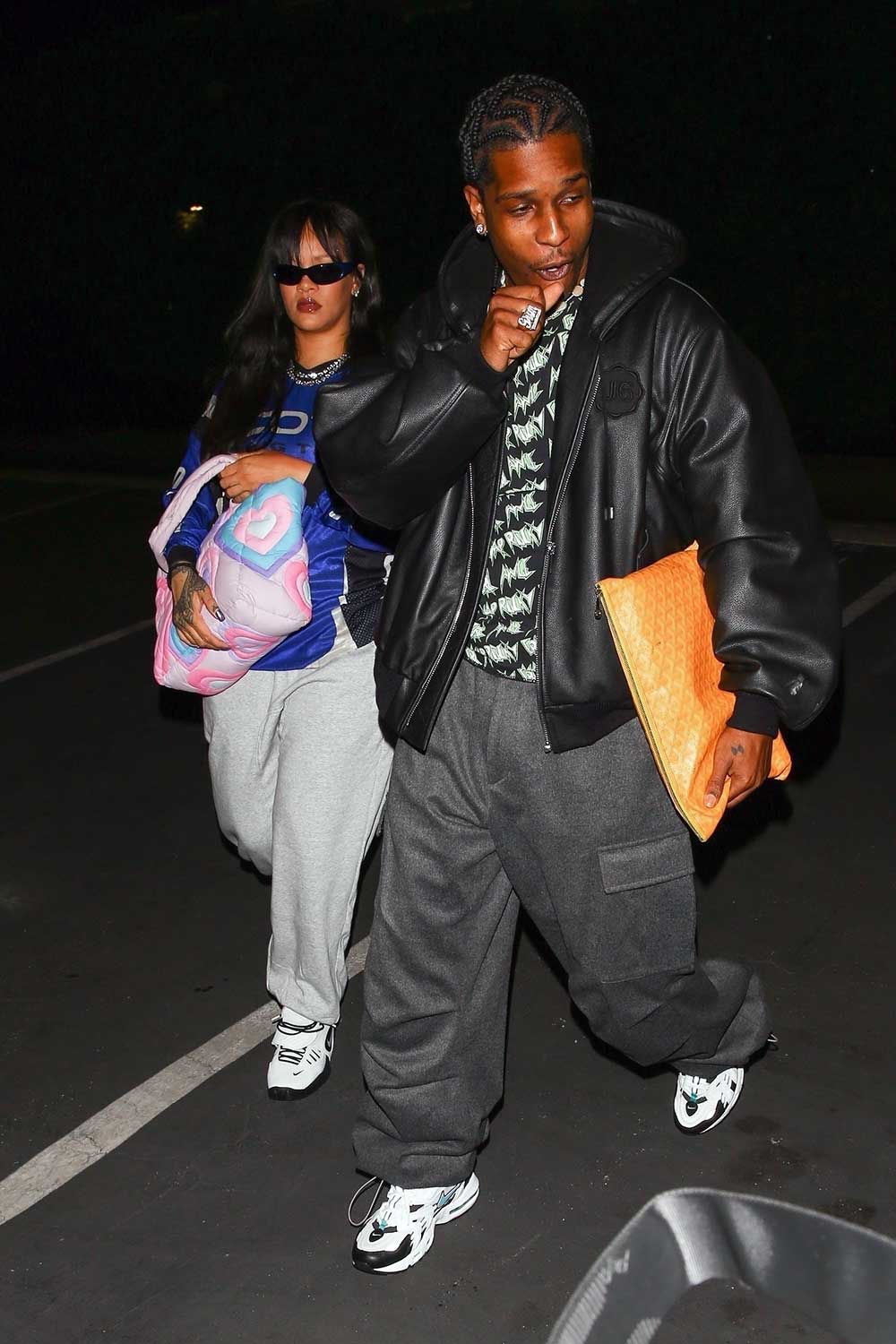 Rihanna Looks Cool in an All-Leather Look for Date Night with A$AP