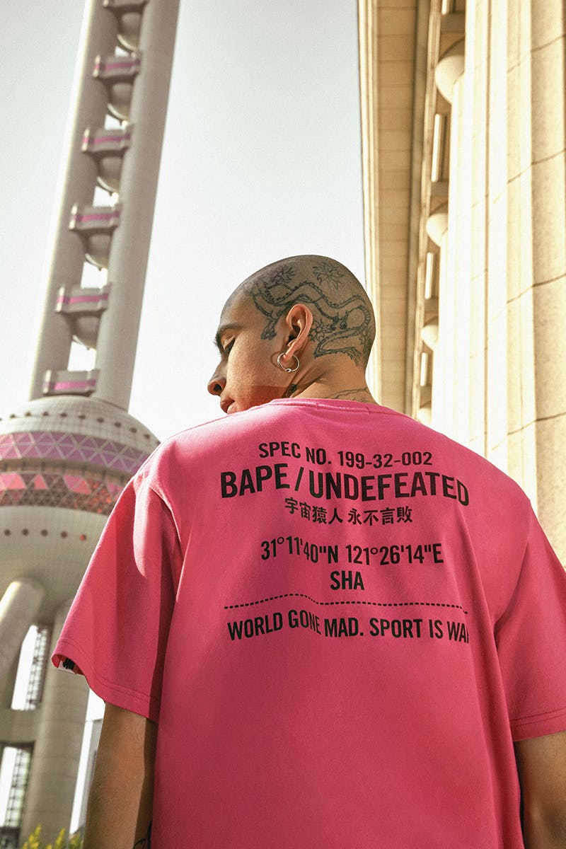 undefeated bape shanghai store BAPE x UNDEFEATED