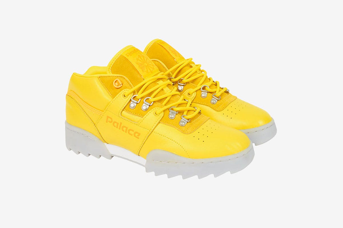 Palace x Reebok OG Workout Ripple yellow