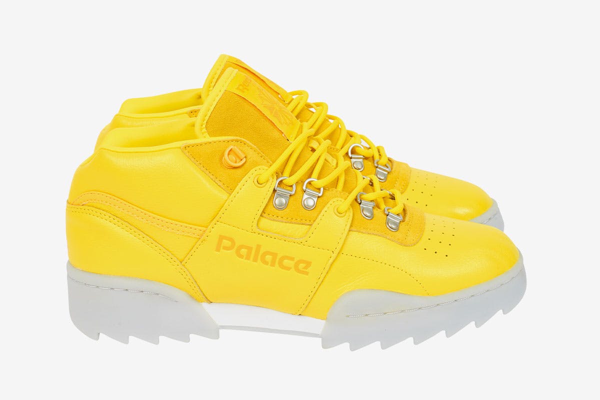 Palace x Reebok OG Workout Ripple yellow