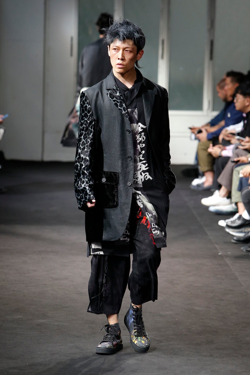 Yohji Yamamoto Presents Eclectic Graphic Tailoring for SS19