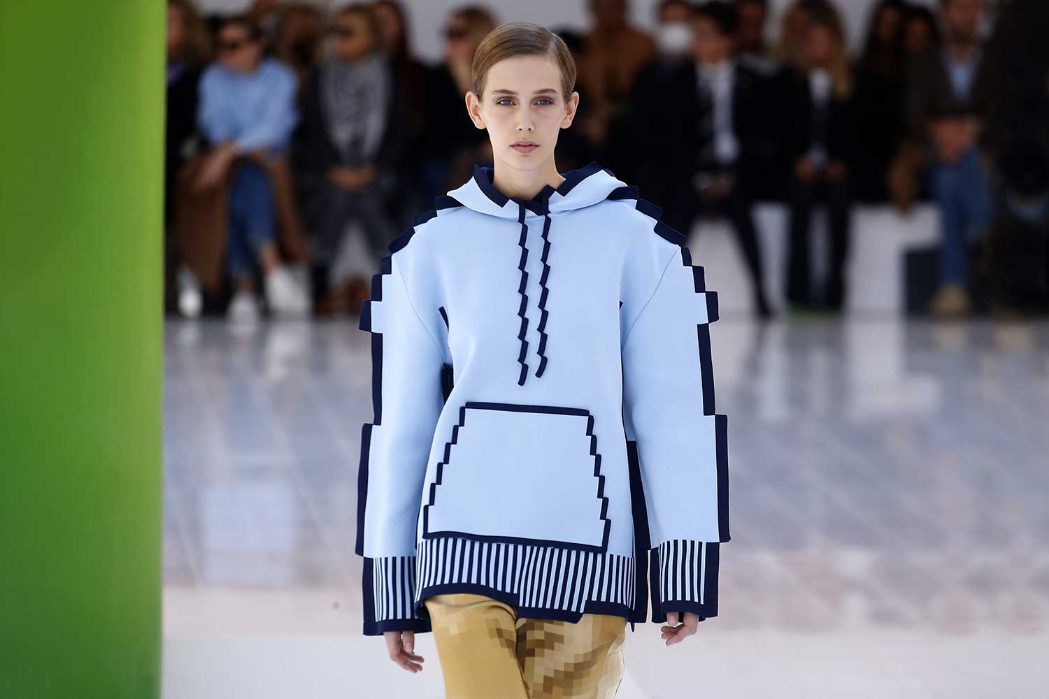 LOEWE's Pixelized SS23 Hoodie Looks Like 'Minecraft' Clothes
