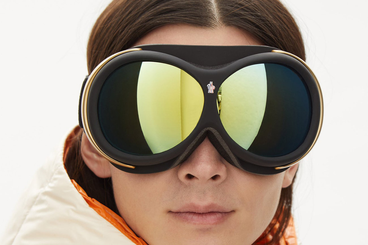 GUCCI EYEWEAR Mirrored ski goggles