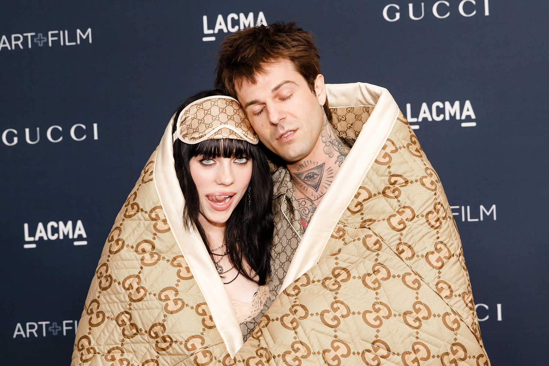 Billie Eilish, Jesse Rutherford in Matching Gucci at LACMA