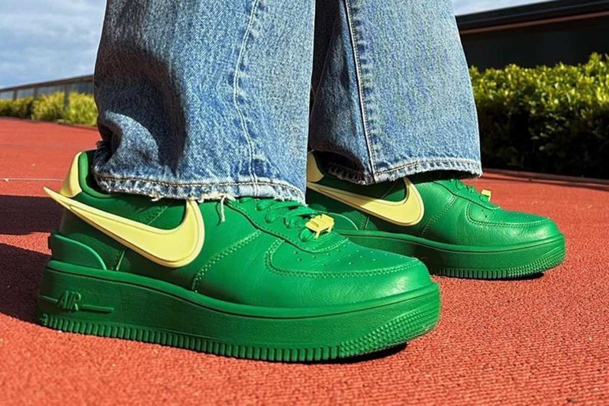 Nike Air Force 1 Outdoor Green On Feet Sneaker Review