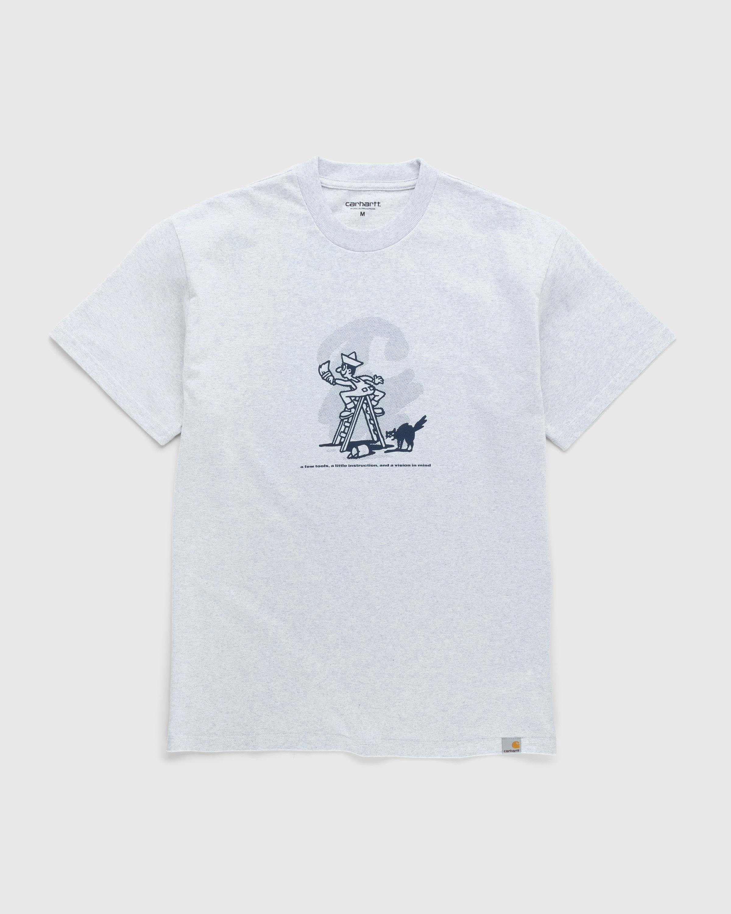 Carhartt WIP - Lucky Painter T-Shirt Ash Heather - Clothing - Grey - Image 1