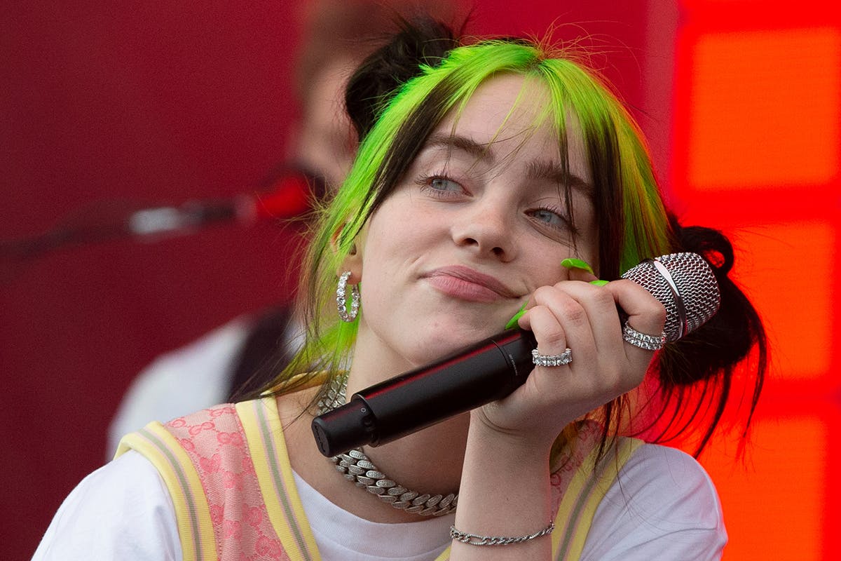 Billie Eilish performing