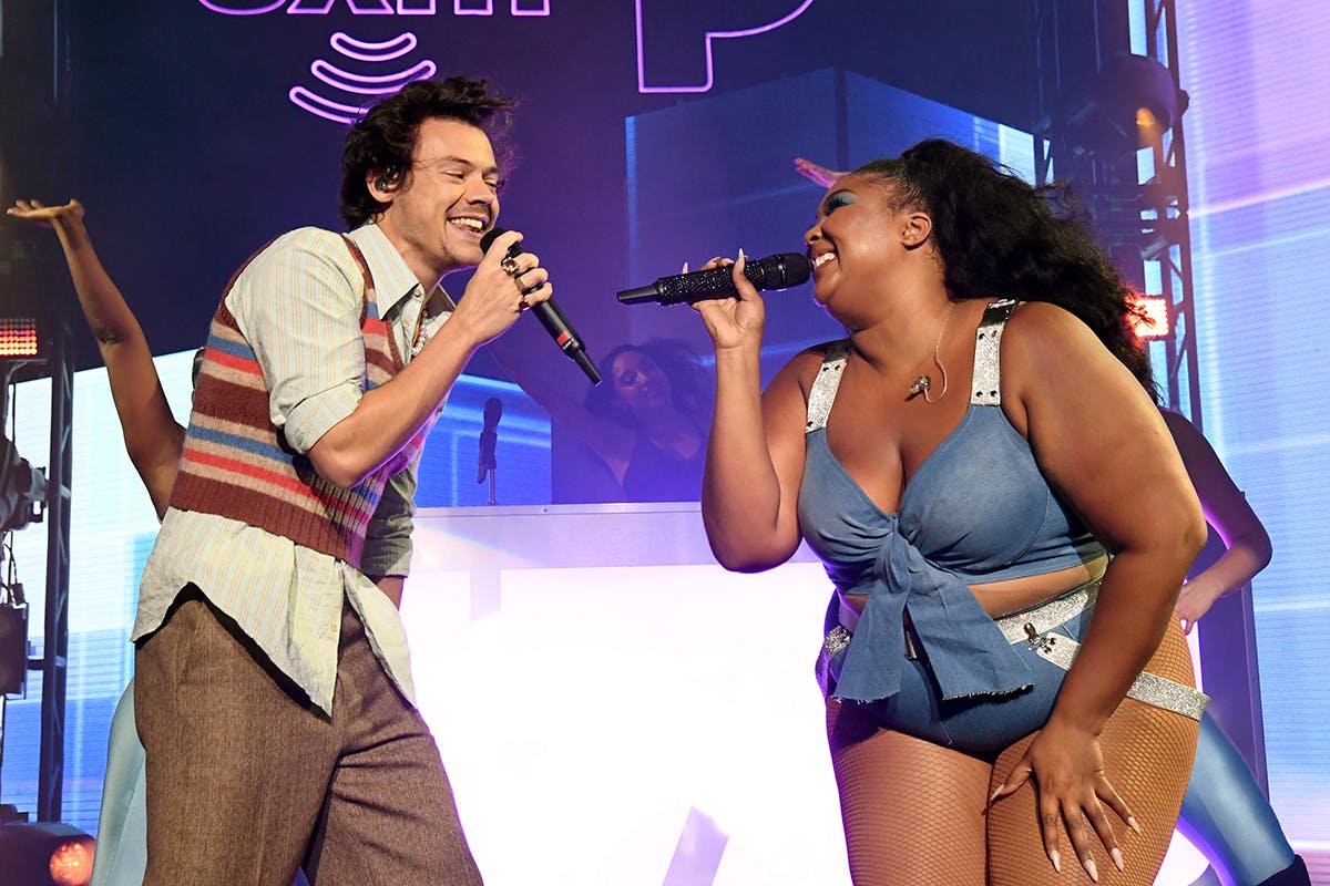 Harry Styles and Lizzo perform an exclusive concert for the SiriusXM and Pandora Opening Drive Super Concert Series