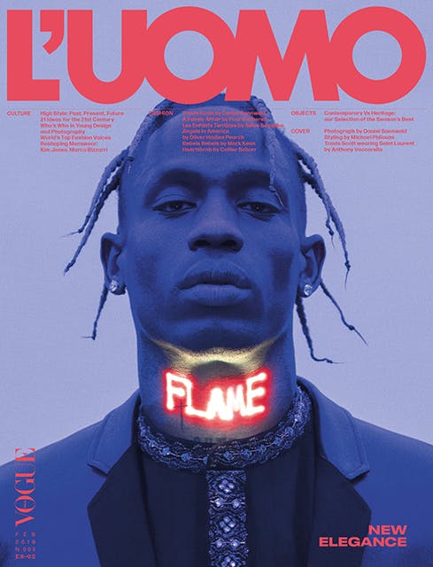 travis scott luomo vogue february 2019 cover l'uomo vogue