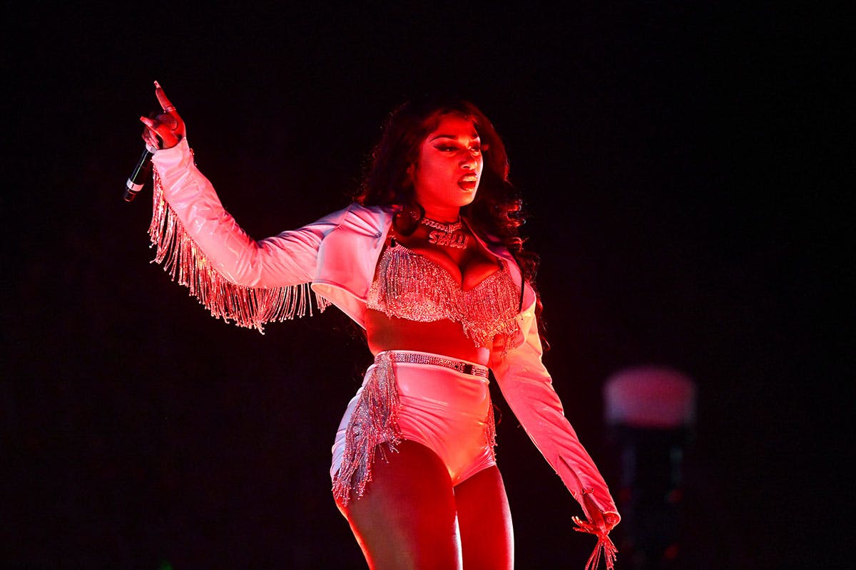 Megan Thee Stallion performs onstage during day 2 of the Rolling Loud Festival