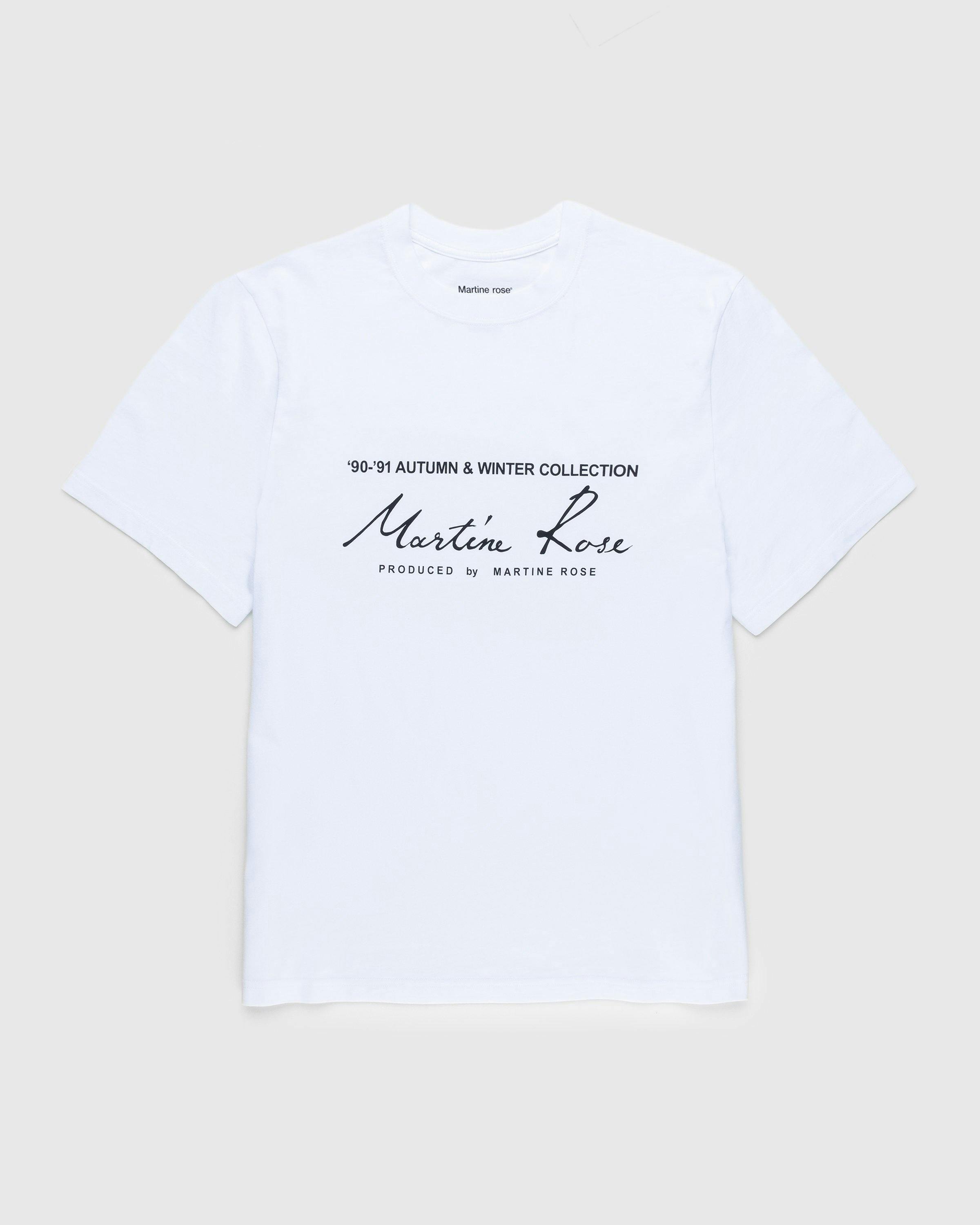 Martine Rose - Classic S/S T-Shirt White - Clothing - White - Image 1