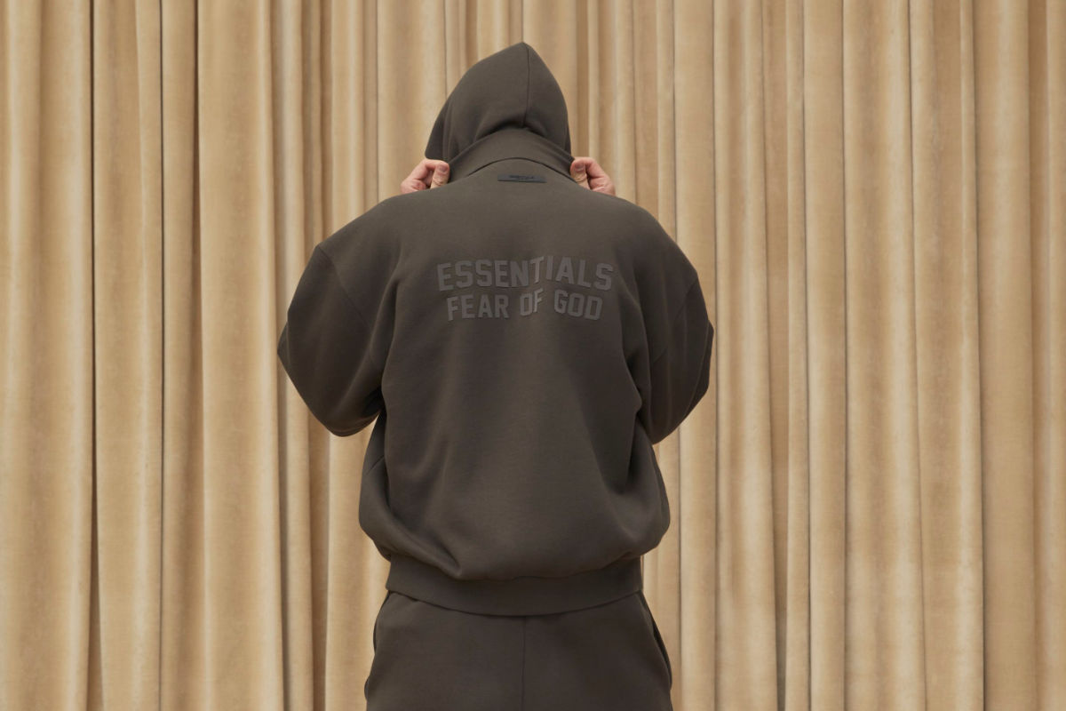 Fear Of God Essentials Light Heather Oatmeal Hoodie Size S, essentials  hoodie 