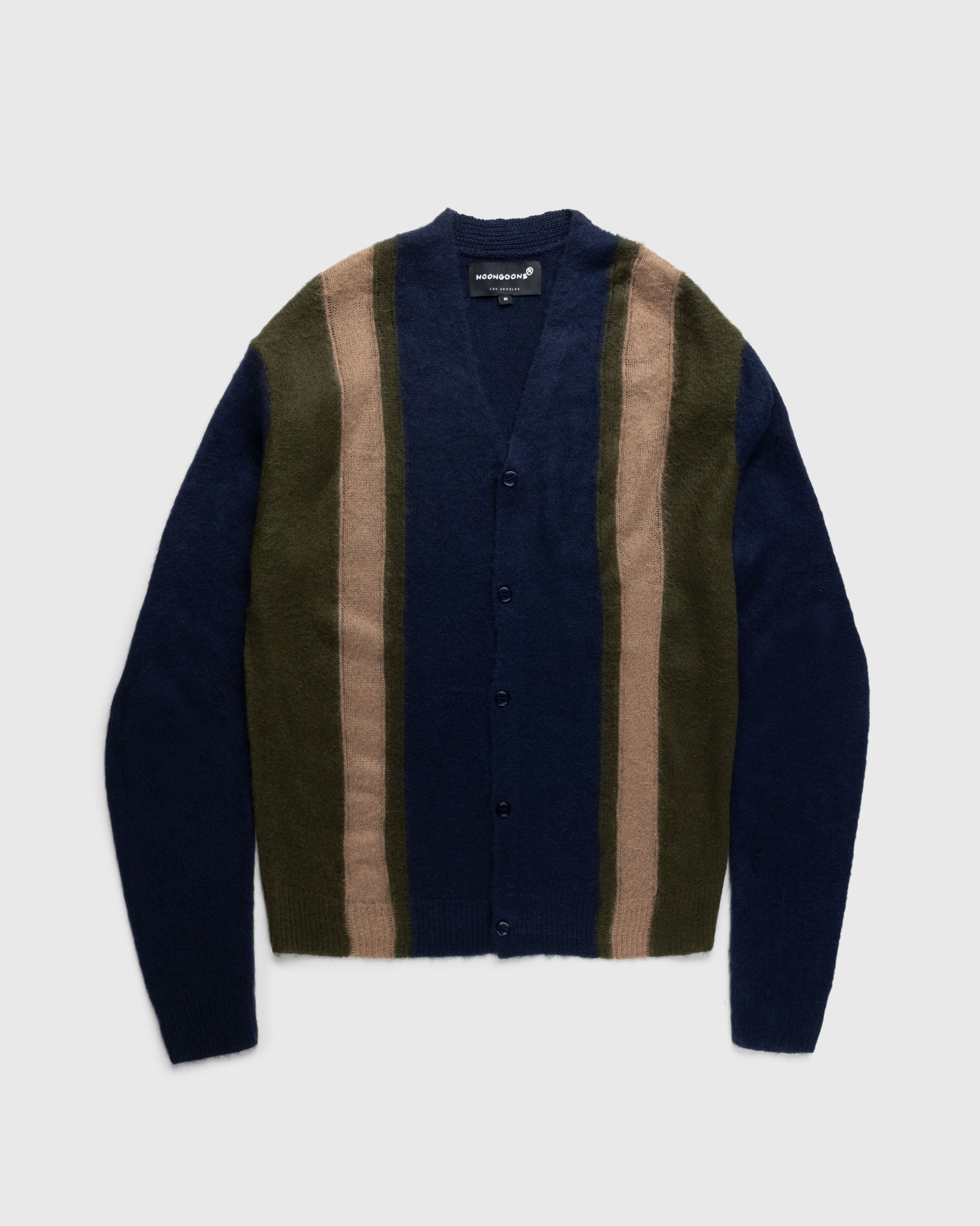 Noon Goons - Recess Knit Cardigan Navy/Green - Clothing - Blue - Image 1