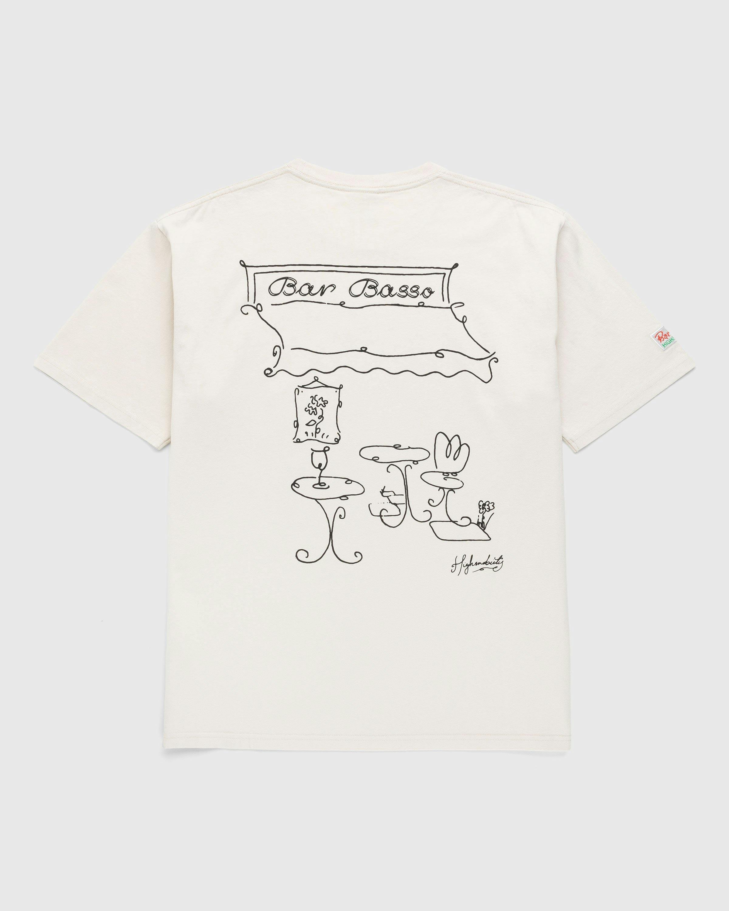 Bar Basso x Highsnobiety - Illustrated Graphic T-Shirt Eggshell - Clothing - Beige - Image 1