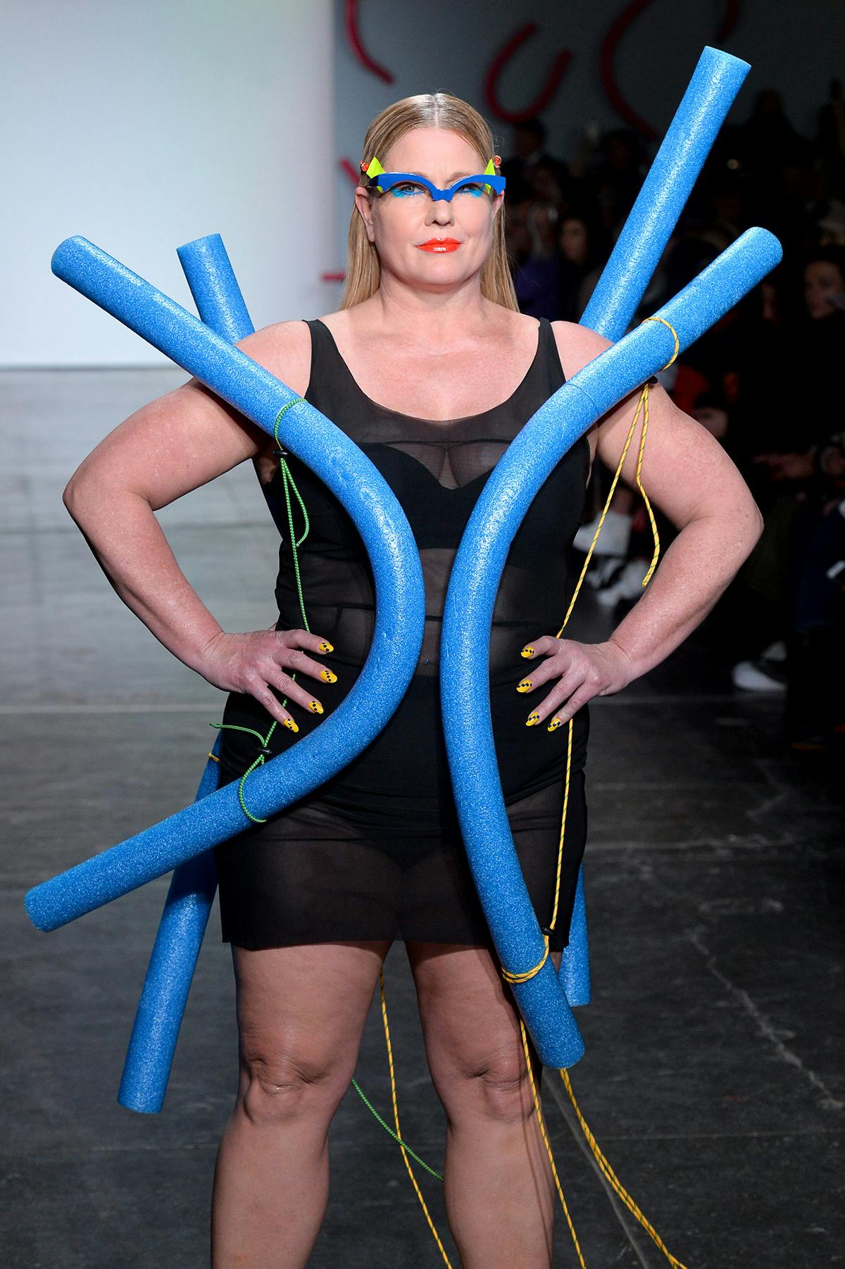 chromat nyfw fw18 Cheetos runway