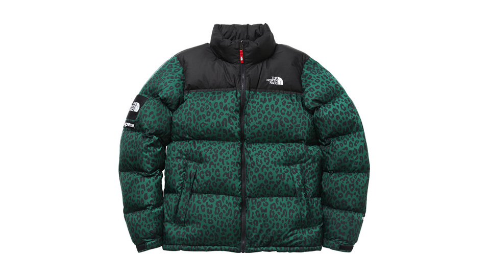 The North Face x Supreme Nuptse Jacket FW11 Collection TNF Puffer Green  Leopard