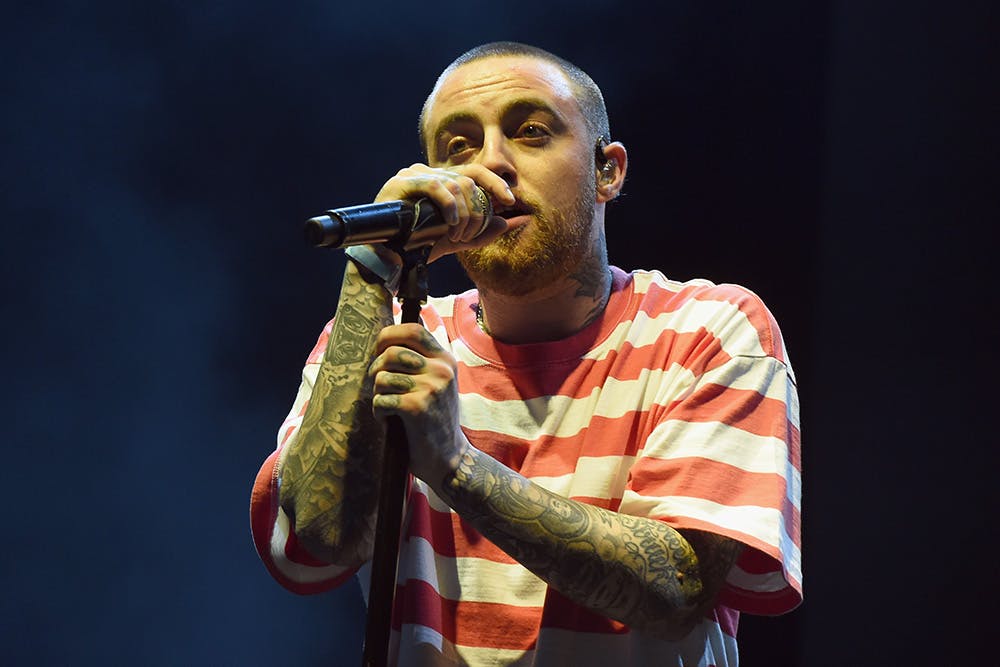 Mac Miller swimming