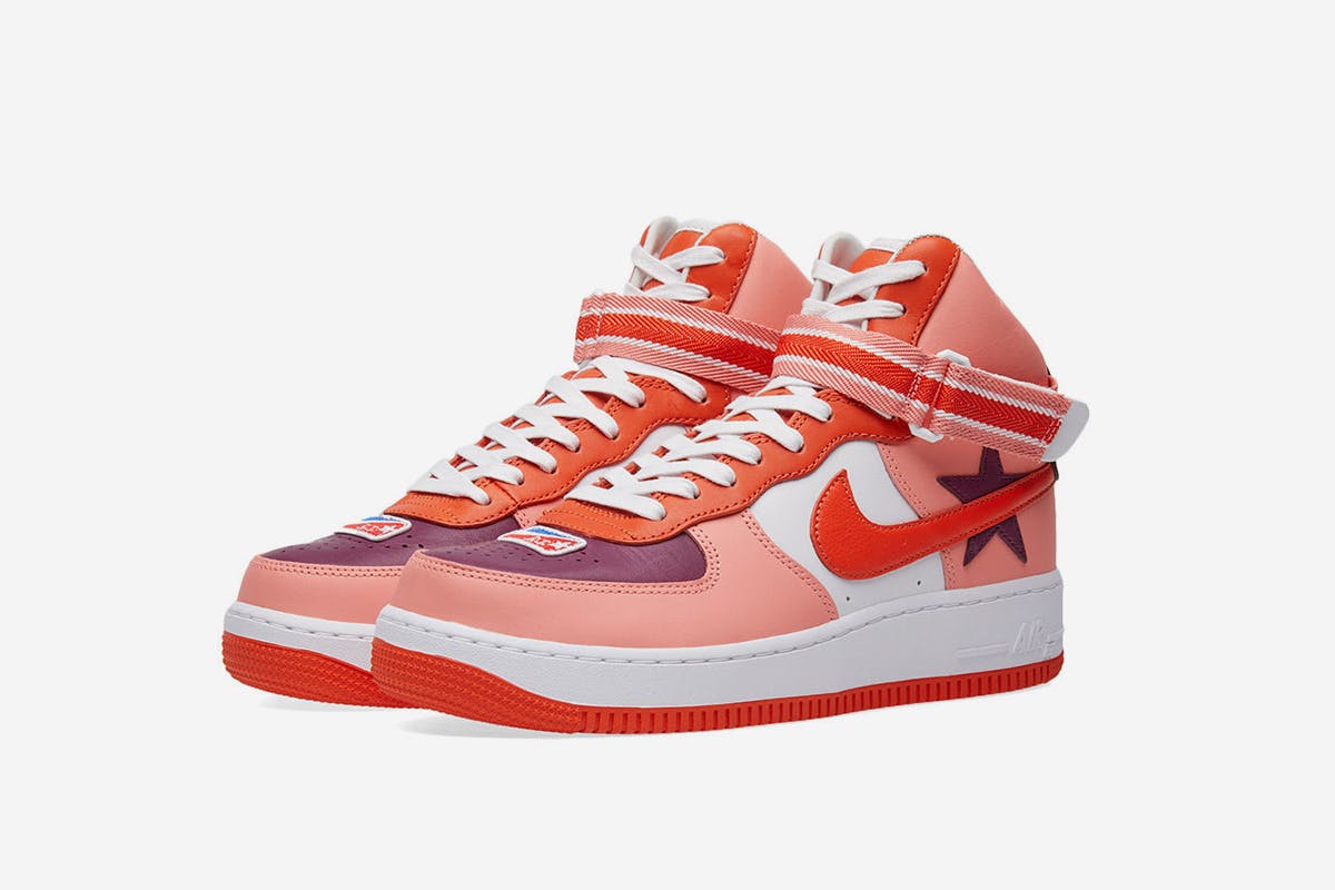 28 03 2018 nikexriccardo tisciairforce1high sunblushbordeaux orange aq3366 601 hh 1 Margiela Stüssy end