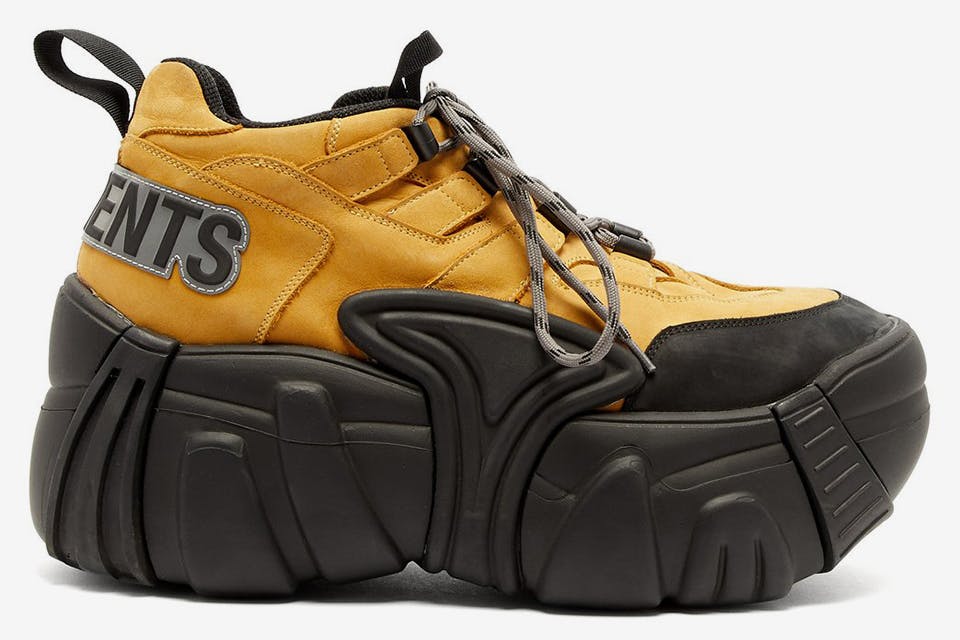 vetements swear suede platform trainer A$AP Rocky Millie Bobby Brown Poppy