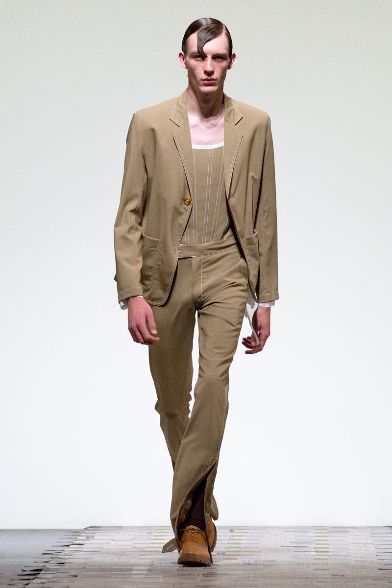 Daniel W. Fletcher Catwalk London Fashion Week Men's SS19 daniel w fletcher