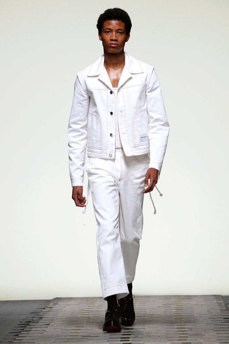 Daniel W. Fletcher Catwalk London Fashion Week Men's SS19 daniel w fletcher