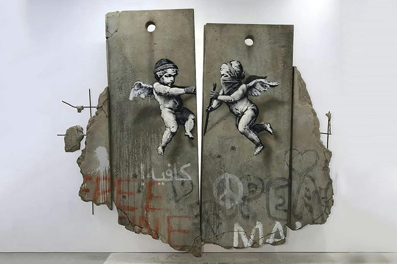 banksy replica separation barrier world travel market