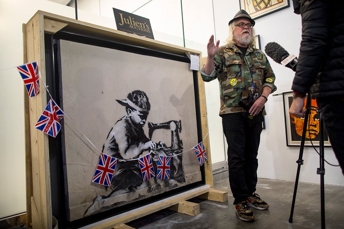 artist buys banksy to destroy it